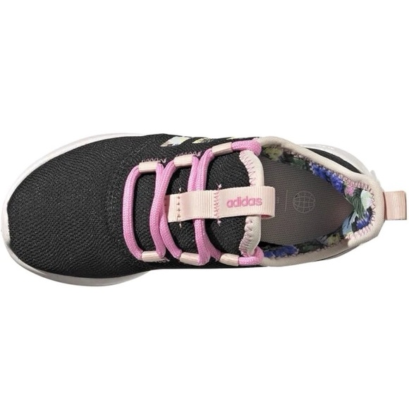 Adidas Kids Black and Pink Sneakers - Picture 5 of 7